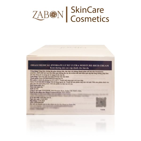 Kem dưỡng ẩm Obagi Hydrate Luxe Moisture-Rich Cream 48g