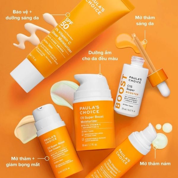 Kem chống nắng dưỡng ẩm giúp làm sáng và đều màu da SPF 50 Paula's Choice 5% Vitamin C 60ml