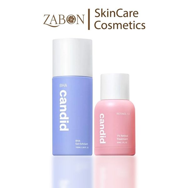 Bộ đôi hỗ trợ cải thiện da toàn diện Candid Retinol 1.0% 30ml & Hoạt chất BHA 100ml