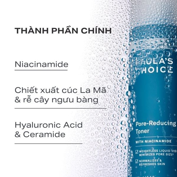 Nước hoa hồng cân bằng độ ẩm và điều chỉnh lỗ chân lông Paula’s Choice Skin Balancing Pore Reducing Toner 30ml