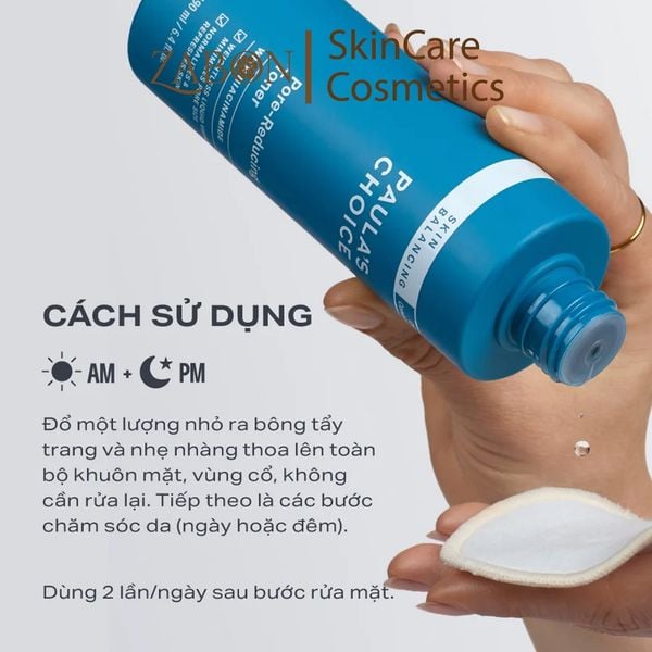 Nước hoa hồng cân bằng độ ẩm và điều chỉnh lỗ chân lông Paula’s Choice Skin Balancing Pore Reducing Toner 30ml