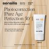 Kem chống nắng phổ rộng Sensilis Photocorrection [Pure Age Perfection 50+] kiểm soát nhờn cho da dầu mụn 40ml