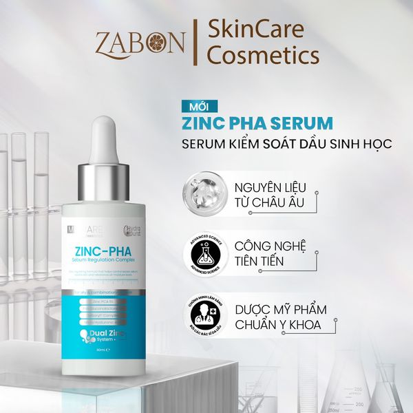 Combo Serum MD CARE ZINC PHA Sebum Regulation Complex và MD CARE AntiAc Exfo 30ml