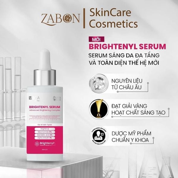 Combo Serum MD CARE BRIGHTENYL SERUM ADVANCED BRIGHTENING COMPLEX 30ml và MD CARE Mande Exfo 30ml