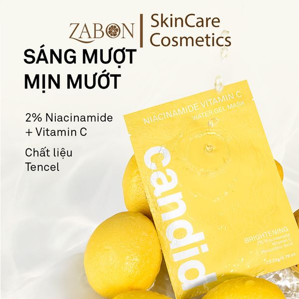 Mặt nạ Candid Niacinamide Vitamin C cấp ẩm, hỗ trợ làm sáng và cải thiện làn da (01 miếng)