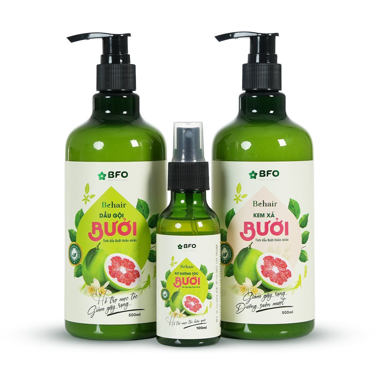  Combo Gội - Xả - Xịt Bưởi 