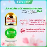  Lăn Khử Mùi Nước Hoa Sáng Da Ngăn Mùi 48H Tami Natural Anti Perspirant 30ml 