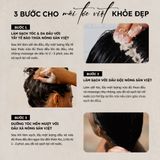  Combo Dầu Gội, Dầu Xả, Tẩy Tế Bào Chết Da Đầu Chiết Xuất Nông Sản Việt Gừng, Bưởi, Chanh | Làm Sạch, Nuôi Dưỡng Da Đầu 