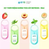 [DEAL X] Combo 2 Xịt Thơm Miệng BFO Befresh 10ml Hương Trái Cây Tự Nhiên Lành Tính Cho Hơi Thở Thơm Mát Công nghệ Anh Quốc | Xịt Miệng 