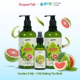  [TẶNG XỊT DƯỠNG TÓC 100ml] Combo 2 Dầu Gội Bưởi Kích Thích Mọc Tóc, Dưỡng Tóc, Phục Hồi Tóc Hư Tổn BFO Behair 500ml 