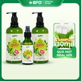  [TẶNG SAMPLE SET] Combo 3 Dầu Gội, Dầu Xả, Xịt Dưỡng Tóc Tinh Dầu Bưởi Kích Thích Mọc Tóc BFO Behair 500ml 