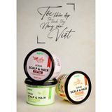  [MUA 1 TẶNG 1] Tẩy Tế Bào Chết Da Đầu Nông Sản Việt Gừng, Bưởi, Chanh 300g Làm Sạch, Nuôi Dưỡng Da Đầu, Tự Hào Hàng Việt 