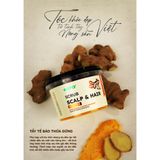  [MUA 1 TẶNG 1] Tẩy Tế Bào Chết Da Đầu Nông Sản Việt Gừng, Bưởi, Chanh 300g Làm Sạch, Nuôi Dưỡng Da Đầu, Tự Hào Hàng Việt 