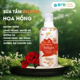  Sữa Tắm Cánh Hoa Tinh Dầu Dưỡng Trắng Da Mịn Màng Lưu Hương Quyến Rũ Belight 330ml 