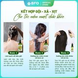  [TẶNG NƯỚC TẨY TRANG 100ML] Combo Dầu Gội & Dầu Xả 500ml & Xịt Dưỡng Tóc 100ml Tinh Dầu Bưởi Giúp Mọc Tóc BFO Behair 