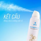  Xịt Chống Nắng BFO Beprotect Sunscreen Spray 180ml, Dưỡng Ẩm, Bảo Vệ Da Hoàn Hảo SPF 50+, PA++++ 