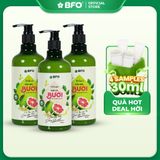  [TẶNG SAMPLE SET] Combo 3 Dầu Gội, Dầu Xả, Xịt Dưỡng Tóc Tinh Dầu Bưởi Kích Thích Mọc Tóc BFO Behair 500ml 
