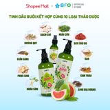  [TẶNG QUÀ] Combo 2 Sản Phẩm Tinh Dầu Bưởi Kích Thích Mọc Tóc, Dưỡng Tóc, Phục Hồi Tóc Hư Tổn BFO Behair 500ml 