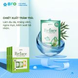  Mặt Nạ Dưỡng Ẩm Tinh Chất Trà Xanh Tràm Trà Cám Gạo BFO Beface 1 Miếng 25g 