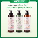 [TẶNG TẨY TBC ĐẦU 300gr] Dầu Gội & Dầu Xả Chiết Xuất Nông Sản Việt Gừng, Bưởi, Chanh 500ml | Làm Sạch, Nuôi Dưỡng Da Đầu 