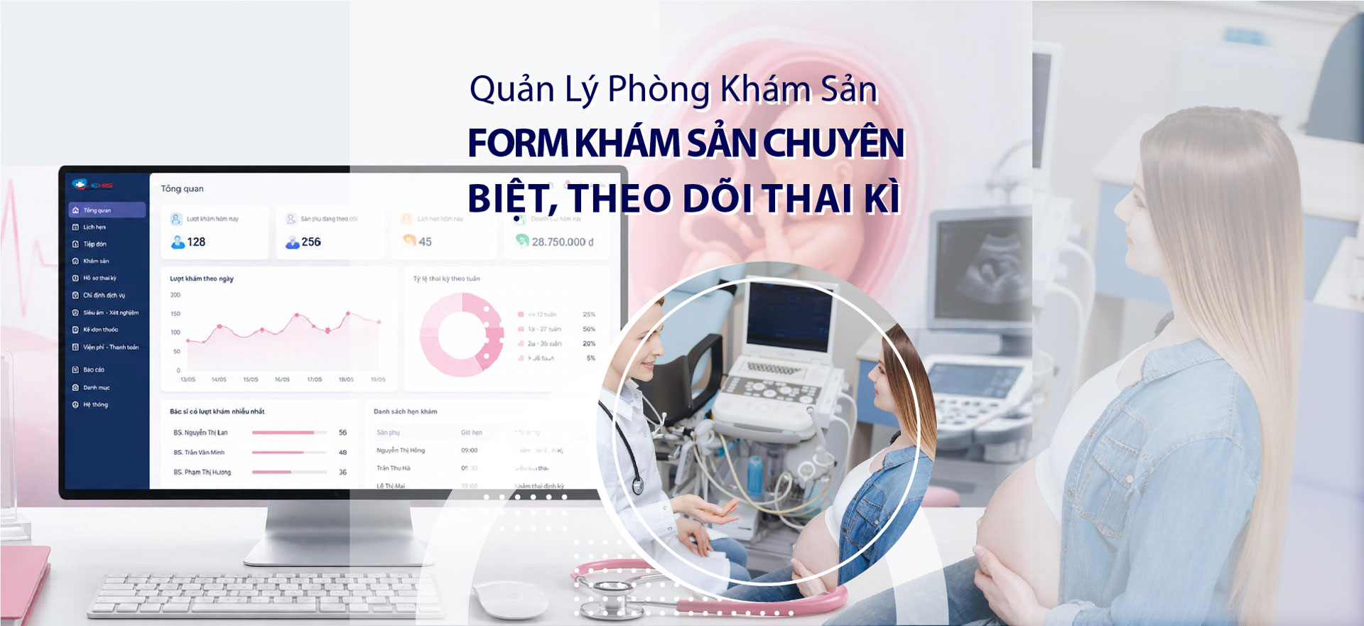 Phần Mềm Quản Lý Phòng Khám Sản Phụ Khoa E-Clinic: Tối Ưu Vận Hành, Chuẩn Hóa Quy Trình Chuyên Sâu