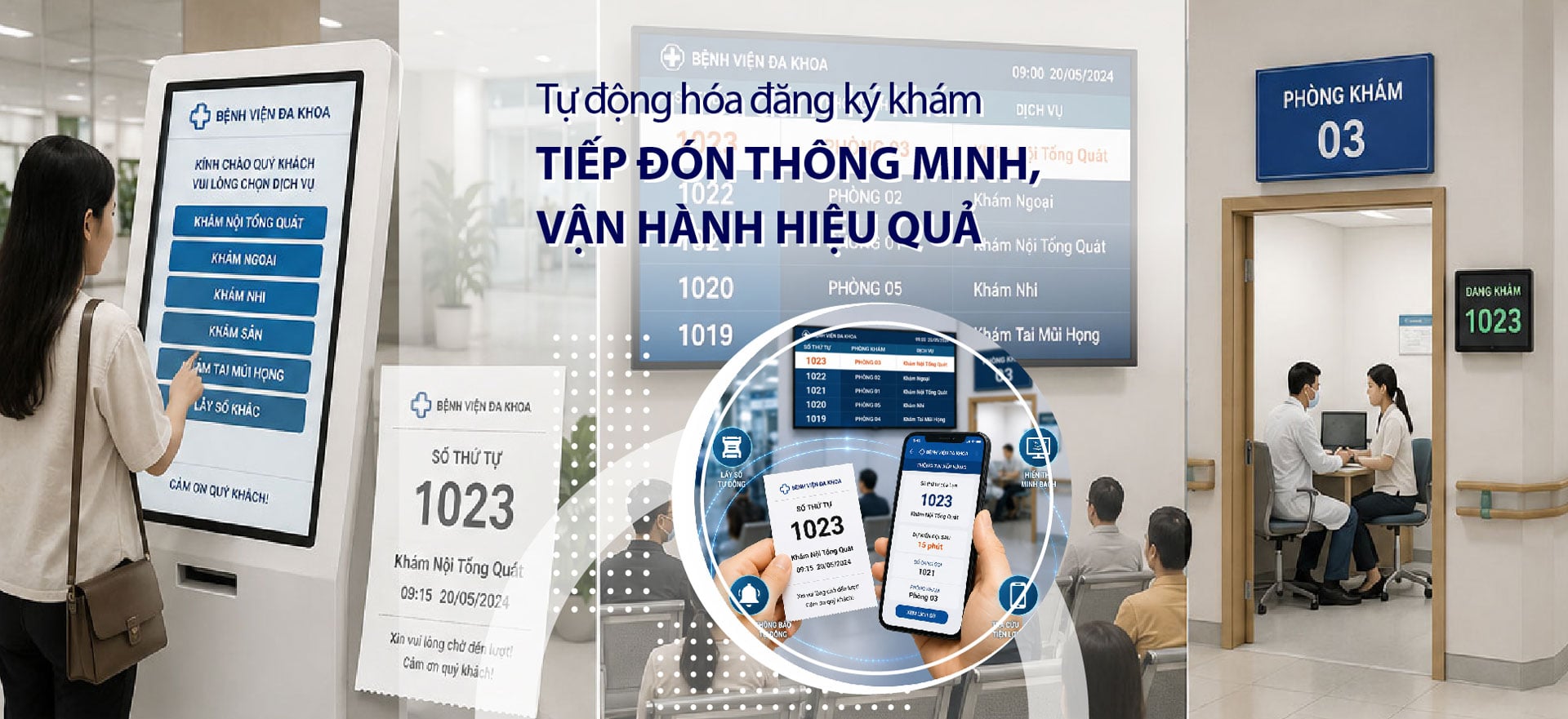 Hệ Thống Quản Lý Xếp Hàng Thông Minh EHIS (QMS)