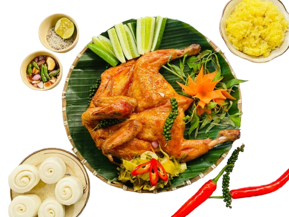  GÀ NƯỚNG VÀ BÁNH BAO 