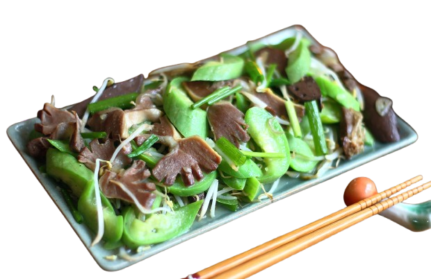  MƯỚP XÀO LÒNG GÀ 