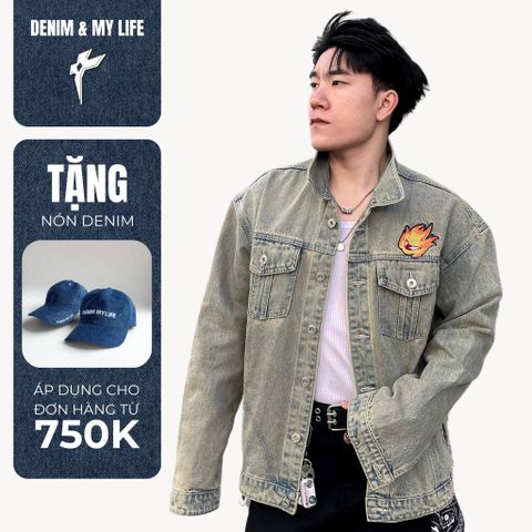 (AK02) Áo Khoác Denim Jean Streetwear