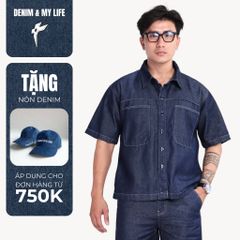 (SM02) Áo sơ mi Denim Boxy Basic