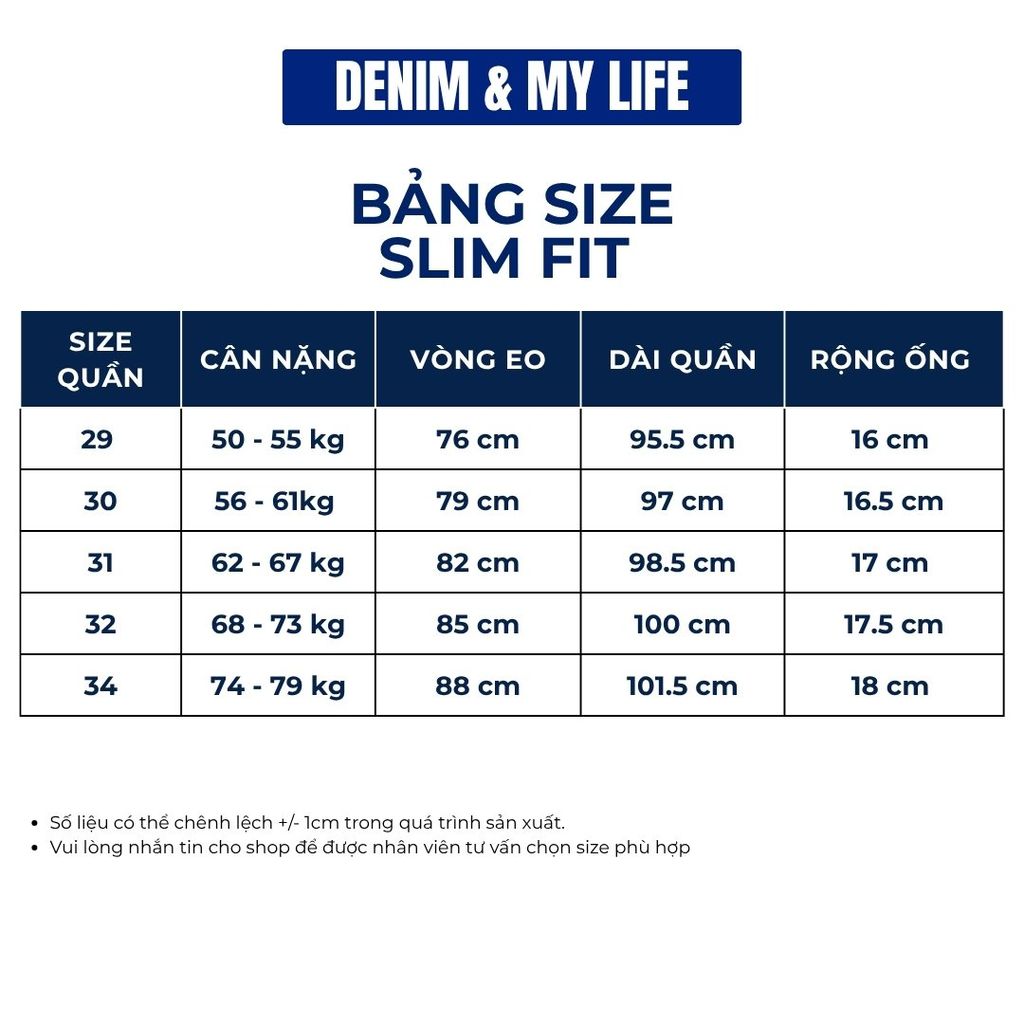 (QJ11) Quần Jeans Slim Fit