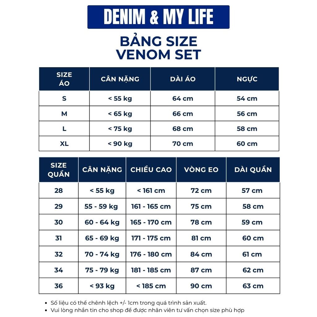 (SDN04) Bộ Short Denim Venom