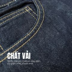 Quần short jean DENIM & MY LIFE unisex chất vải denim cotton hình thêu tỉ mỉ  (QSJ02)