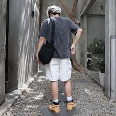 Quần Short Pocket Denim Trắng form relax rộng vừa dài trên đầu gối - Denim My Life (QSJ06)