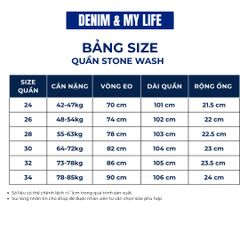 Quần Jeans Stone Wash DENIM & MY LIFE Nam Nữ Series Form Loose Fit (QJ21)