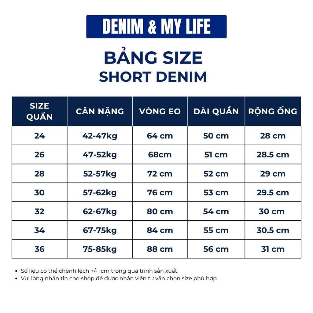 Quần Baggy Short Jean nam nữ Denimmylife ống rộng, Quần Jeans Short túi hộp phong cách (QSJ09)