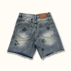 Quần Short jeans DENIM & MY LIFE unisex vải denim cotton form relax ngắn trên gối