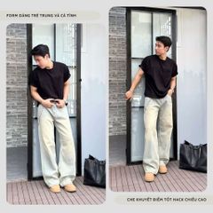 Quần Jeans Wide Leg Unisex Ống Rộng DENIM MY LIFE (QJ23.1)