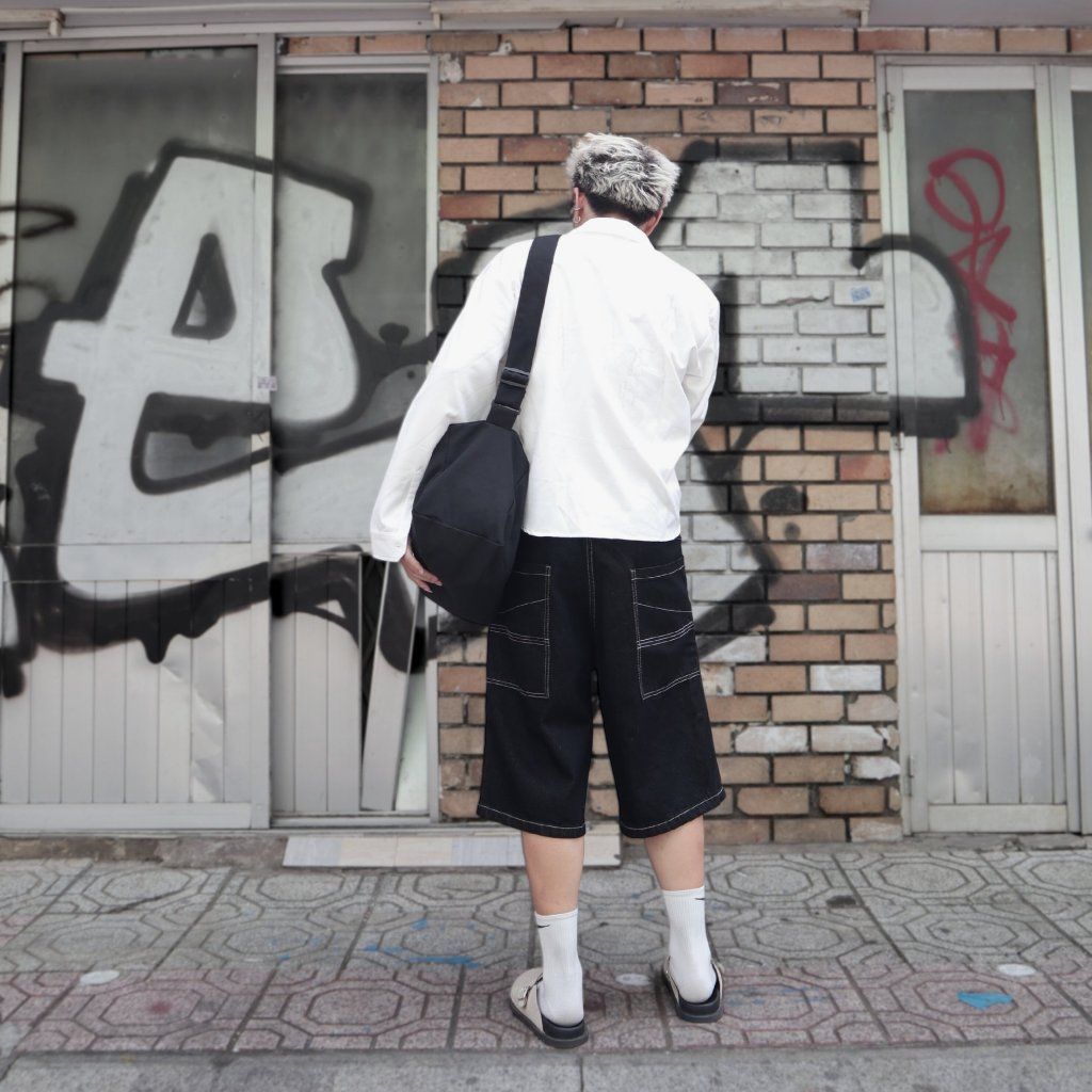 Quần Short Jean Baggy DENIM & MY LIFE nam nữ nhiều màu chất Cotton cao cấp