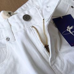 Quần Short Pocket Denim Trắng form relax rộng vừa dài trên đầu gối - Denim My Life (QSJ06)