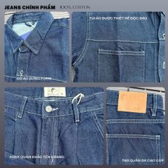 Bộ Jeans Denim SUPER LIGHT AND COOL DENIM & MY LIFE  Chất Denim Cotton Cao Cấp