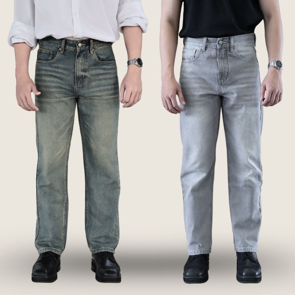 Quần Jeans Nam Form Cooper Fit DENIM & MY LIFE Chất Denim Cotton Cao cấp, Dày Dặn (QJ02)