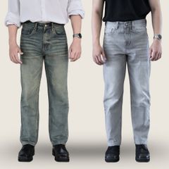 Quần Jeans Nam Form Cooper Fit DENIM & MY LIFE Chất Denim Cotton Cao cấp, Dày Dặn (QJ02)