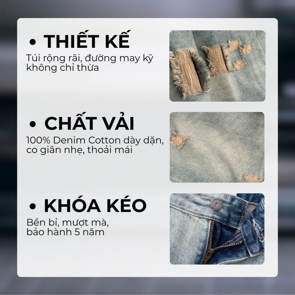 Quần Jeans Stone Wash Series DENIM & MY LIFE Form Loose Fit (QJ21)