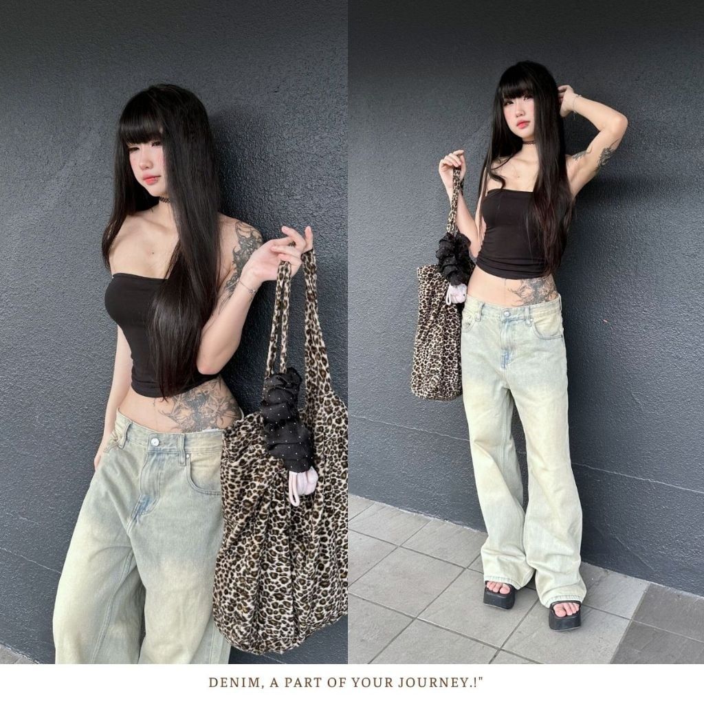 Quần Jeans Wide Leg Unisex Ống Rộng DENIM MY LIFE (QJ23.1)