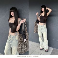 Quần Jeans Wide Leg Unisex Ống Rộng DENIM MY LIFE (QJ23.1)