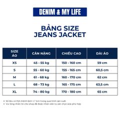 Áo Khoác Jeans Jacket DENIM & MY LIFE Cotton Unisex Form Boxy (AK01)