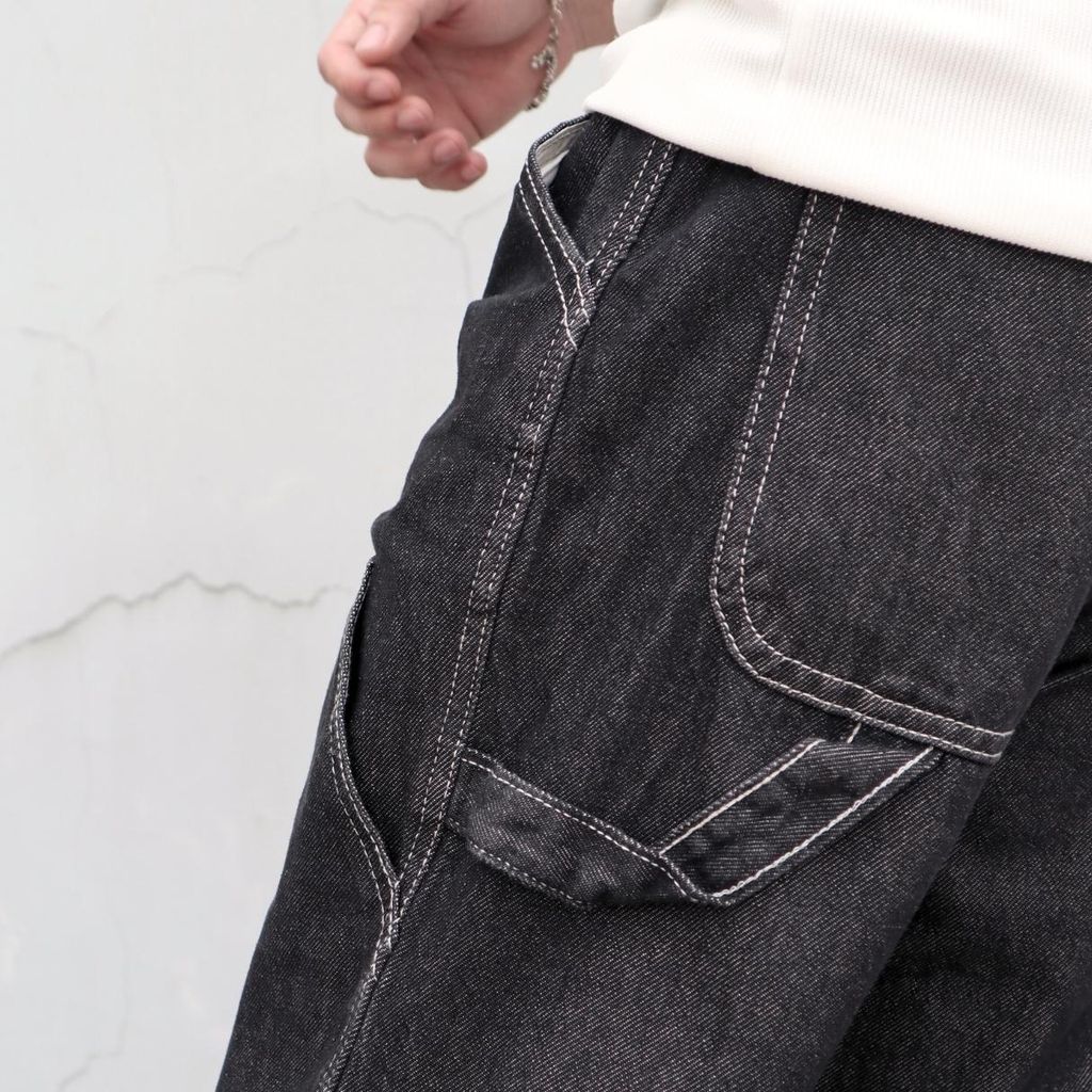 QUẦN CARPENTER JEAN, FORM BAGGY ỐNG SUÔNG, ĐƯỜNG MAY NỔI BẬT, CHẤT DENIM DÀY CHUẨN TREND (QJ18