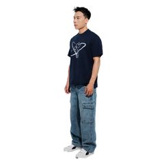 Quần jean CARGO PANT UNISEX ống suông thiết kế túi hộp túi lớn, quần bò dài nam nữ cá tính