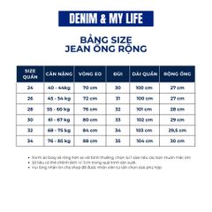 Quần Jeans Wide Leg Unisex Ống Rộng DENIM MY LIFE (QJ23.1)